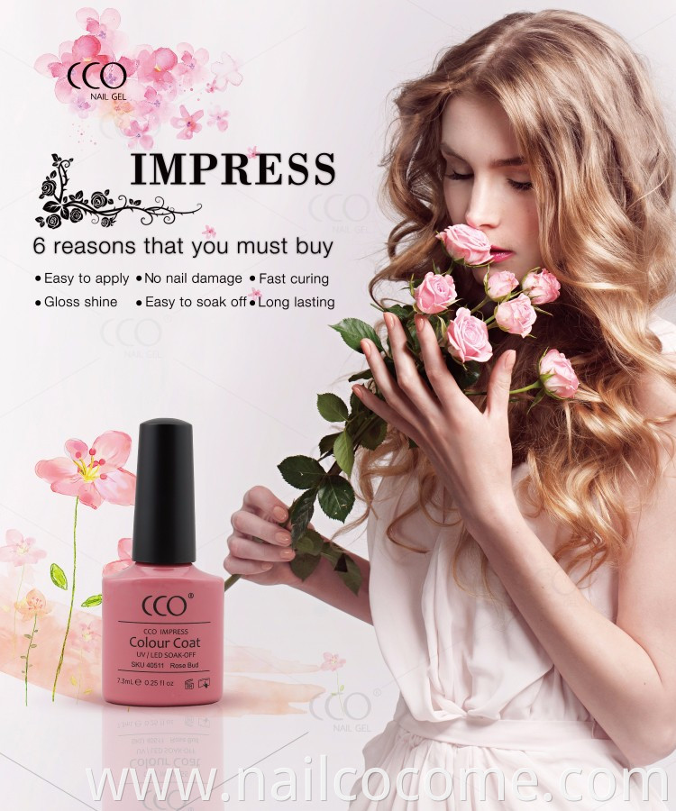 CCO IMPRESS Soak Off Formula Color Gel Polish For Natural Nails